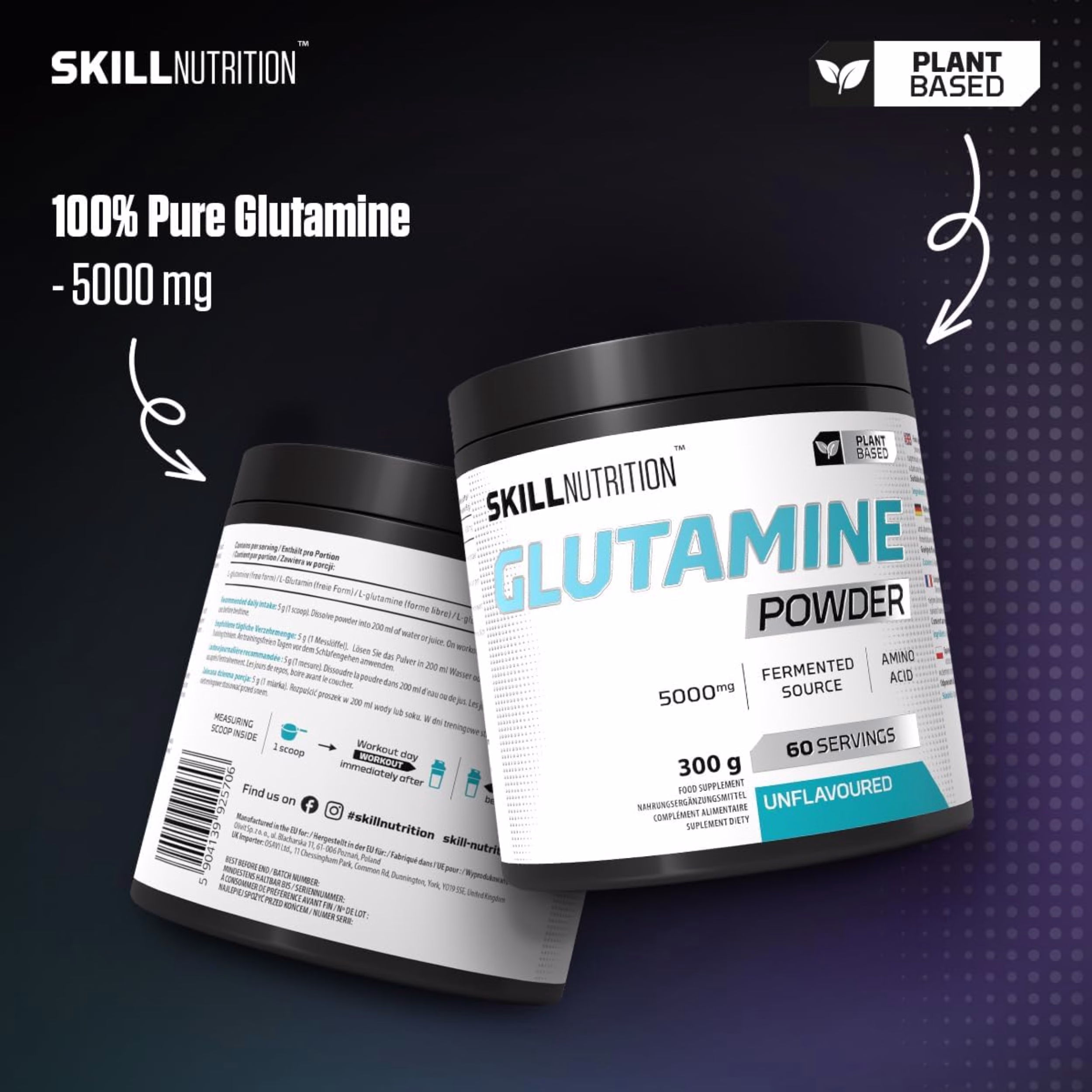 skill nutrition glutamine glutamin za oporavak misica