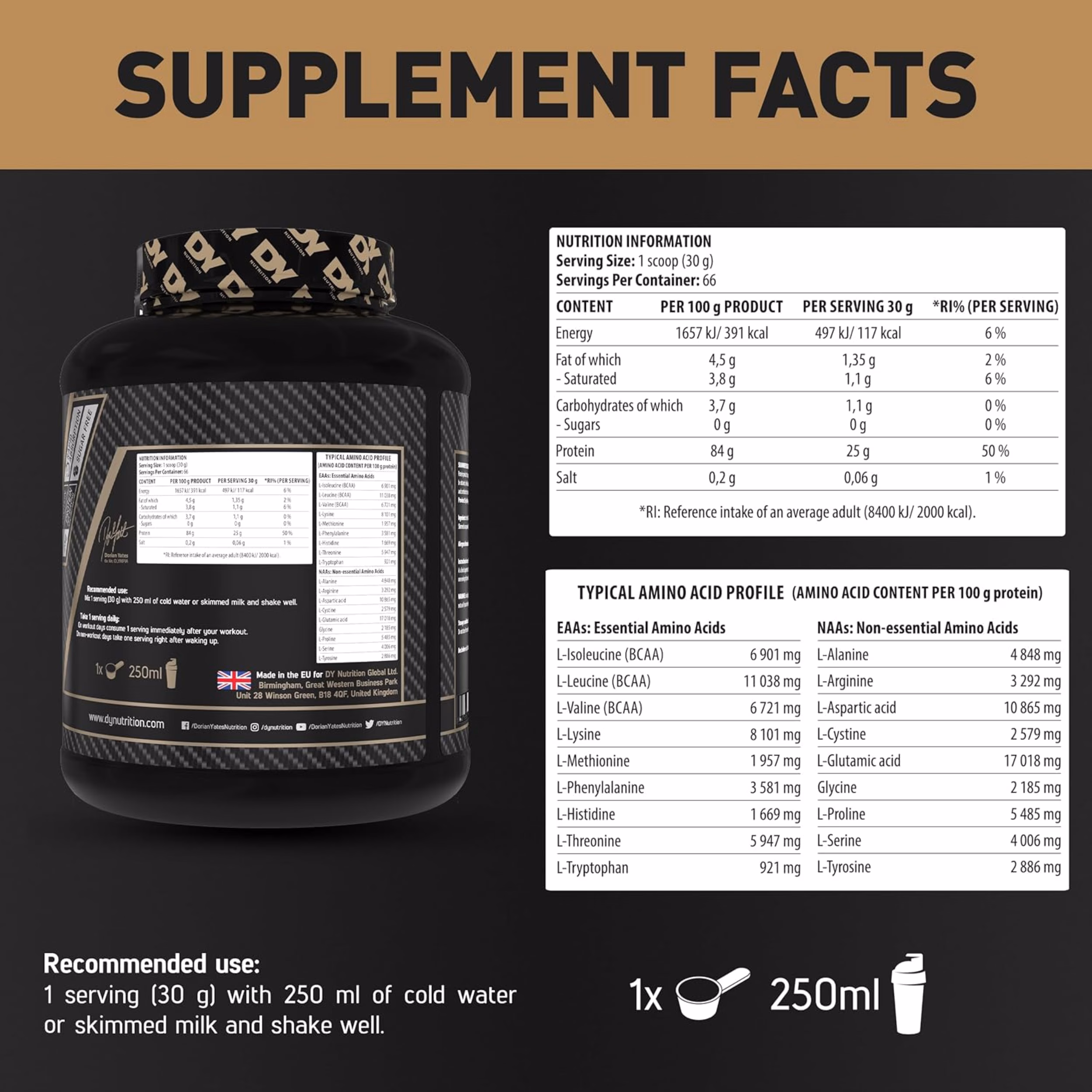 Dorian Yates Whey Shadowhey Isolate 2000g - Slika 3