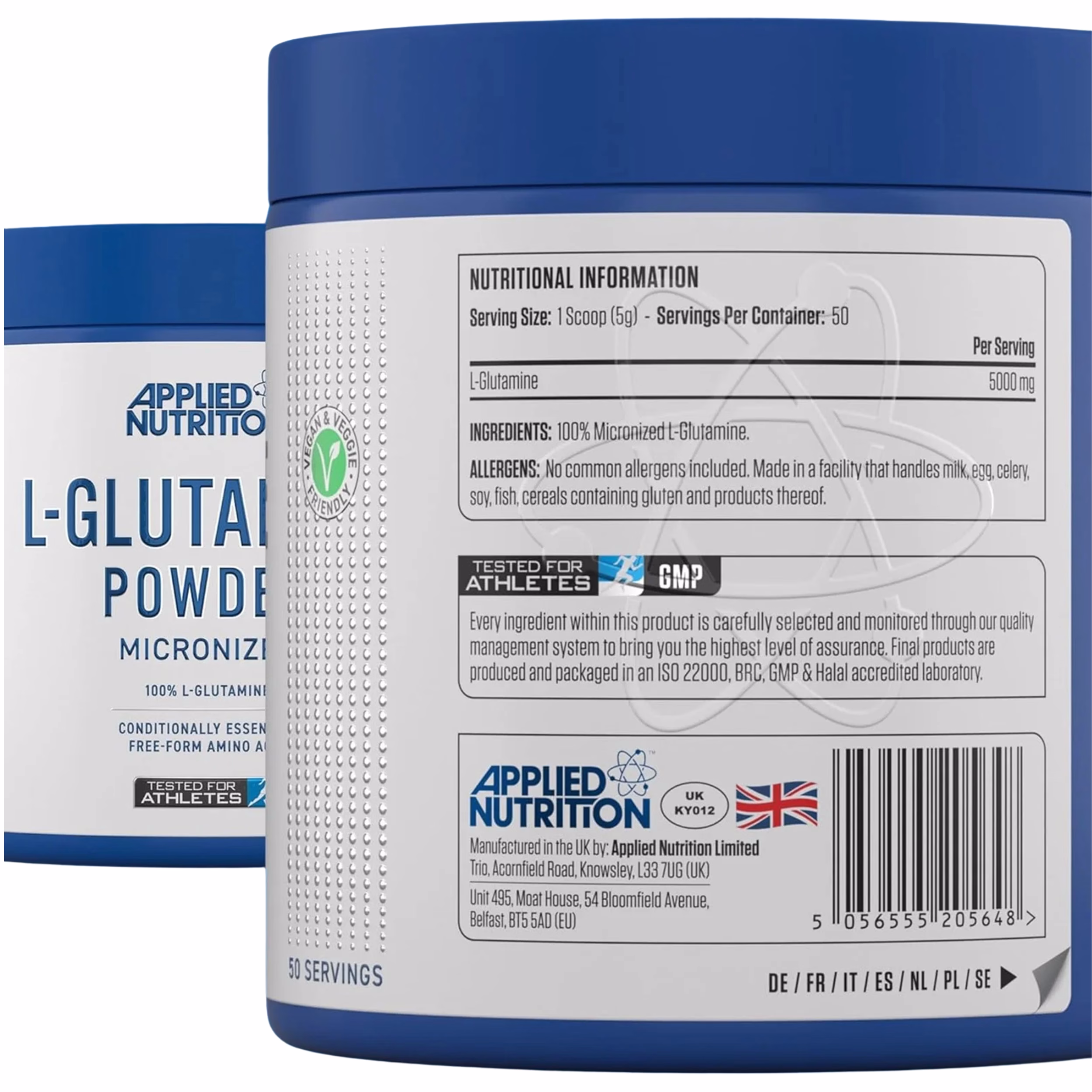 Applied Nutrition L-Glutamine Powder Micronized 250g - Slika 2
