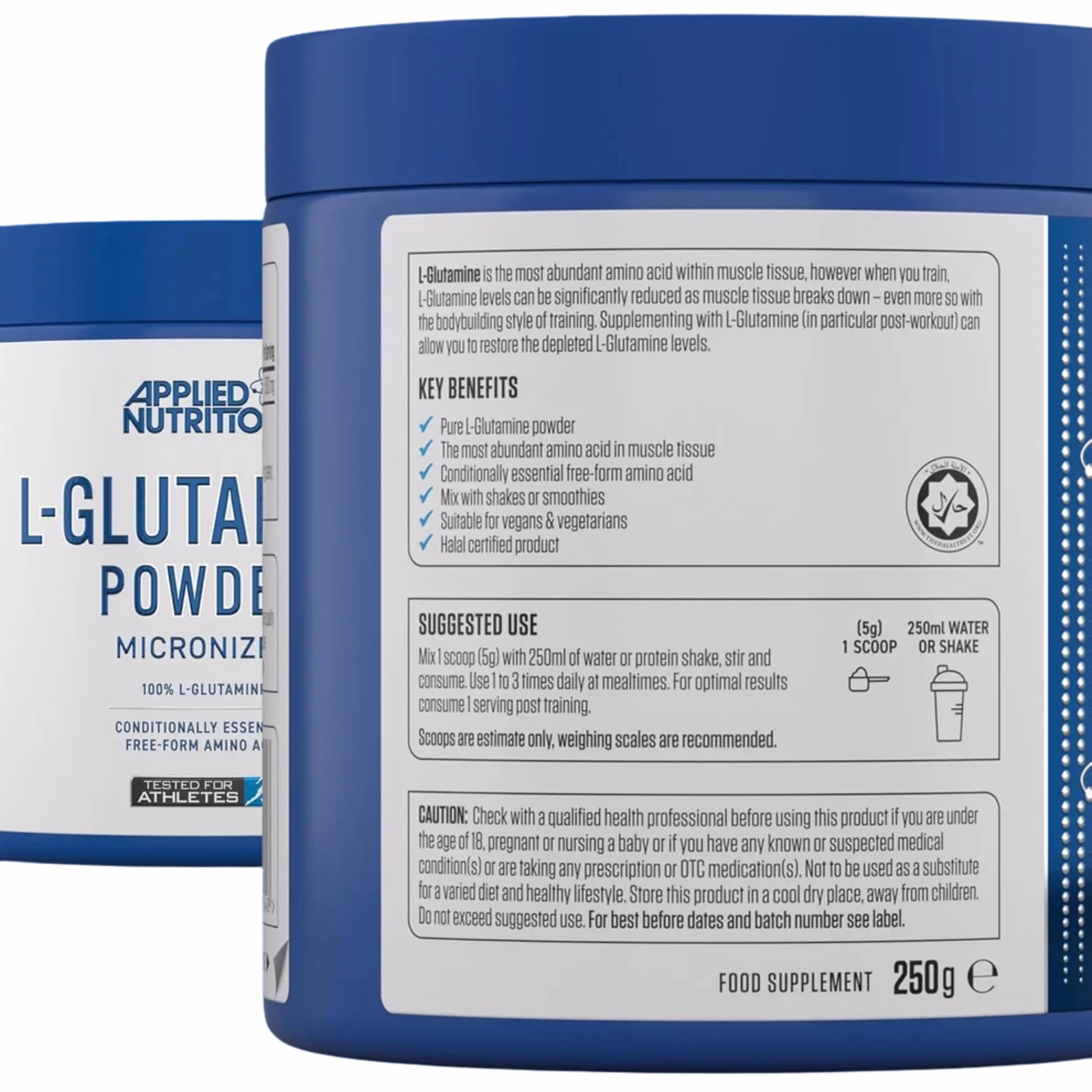 Applied Nutrition L-Glutamine Powder Micronized 250g - Slika 3