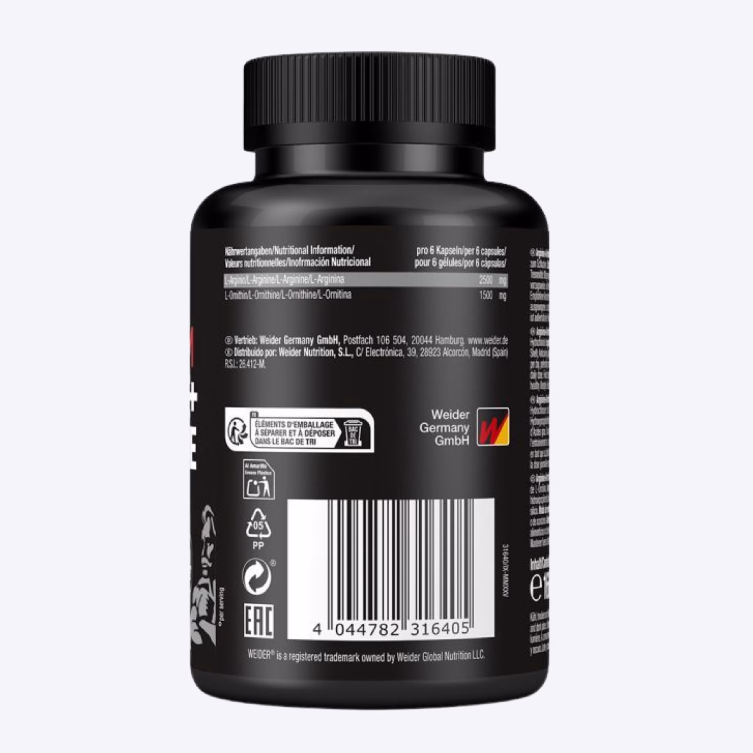 Weider Arginine + Ornithine 4000 180 kapsula za prokrvljenost i misicni oporavak