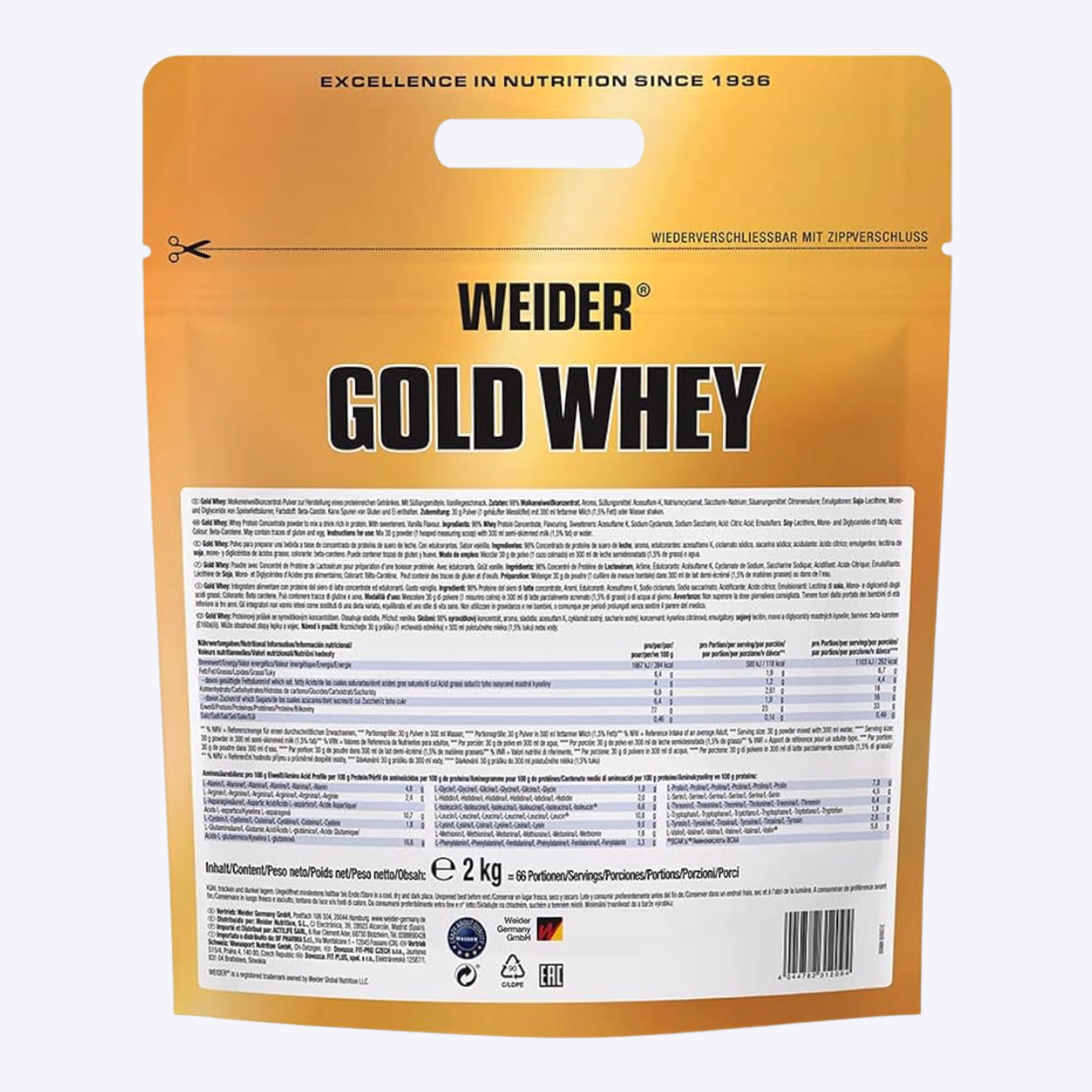 Weider Gold Whey whey protein za mišićni rast i zdravlje