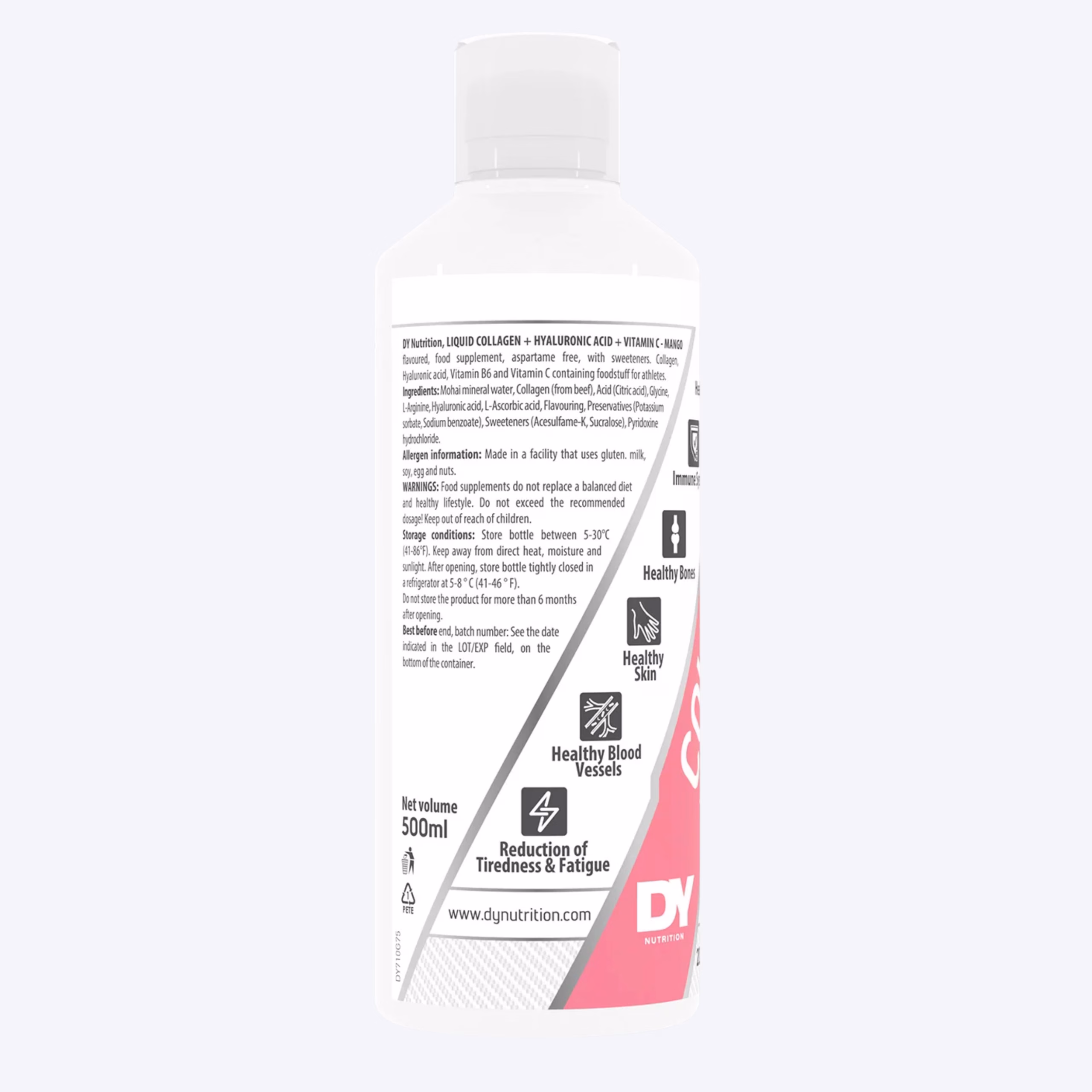 Dorian Yates Liquid Collagen +Vitamin C+Hyeluronic Acid 500ml tecni kolagen