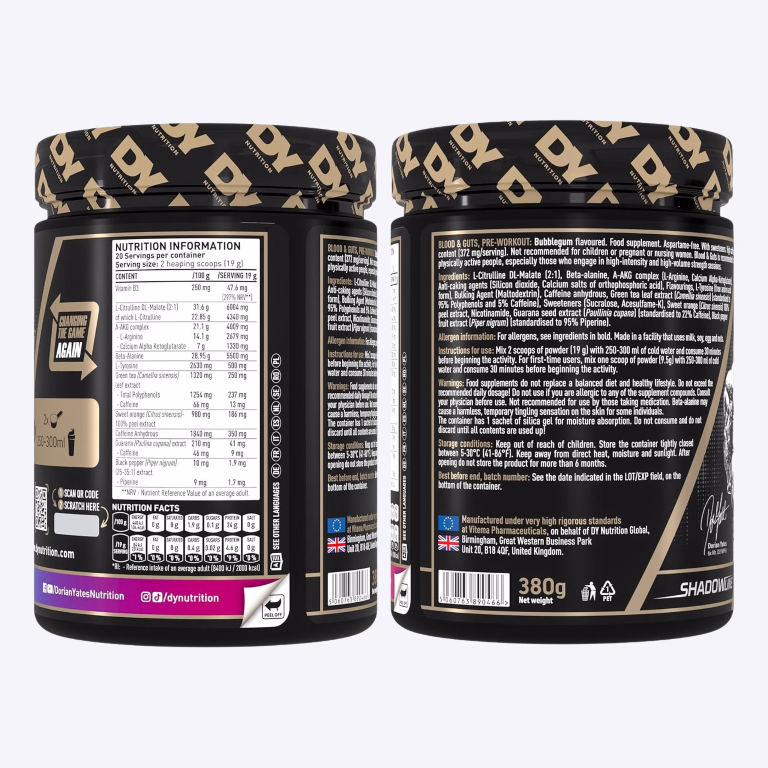 dorian yates preworkout blood & guts