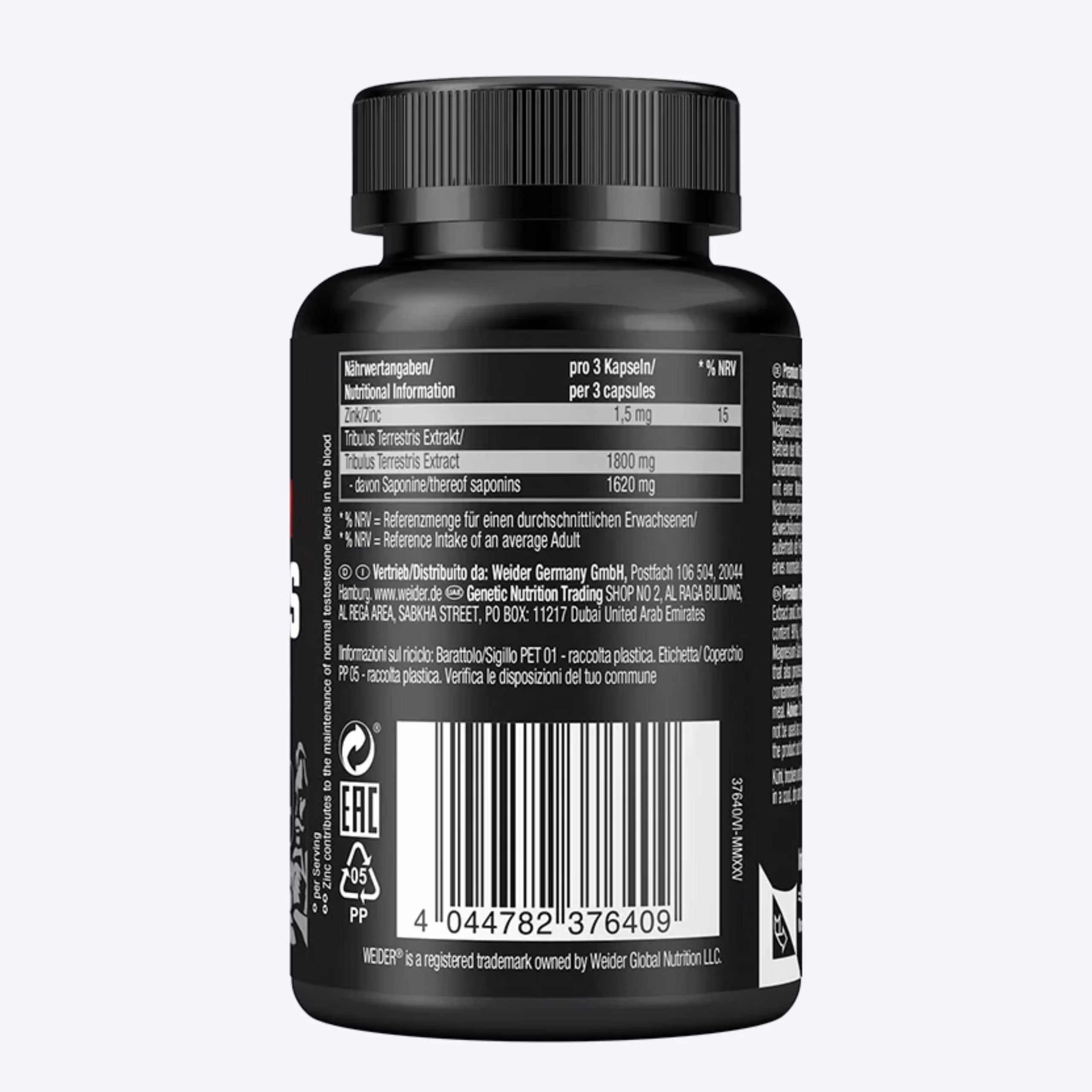 Weider Premium Tribulus za testosteron proton suplementi
