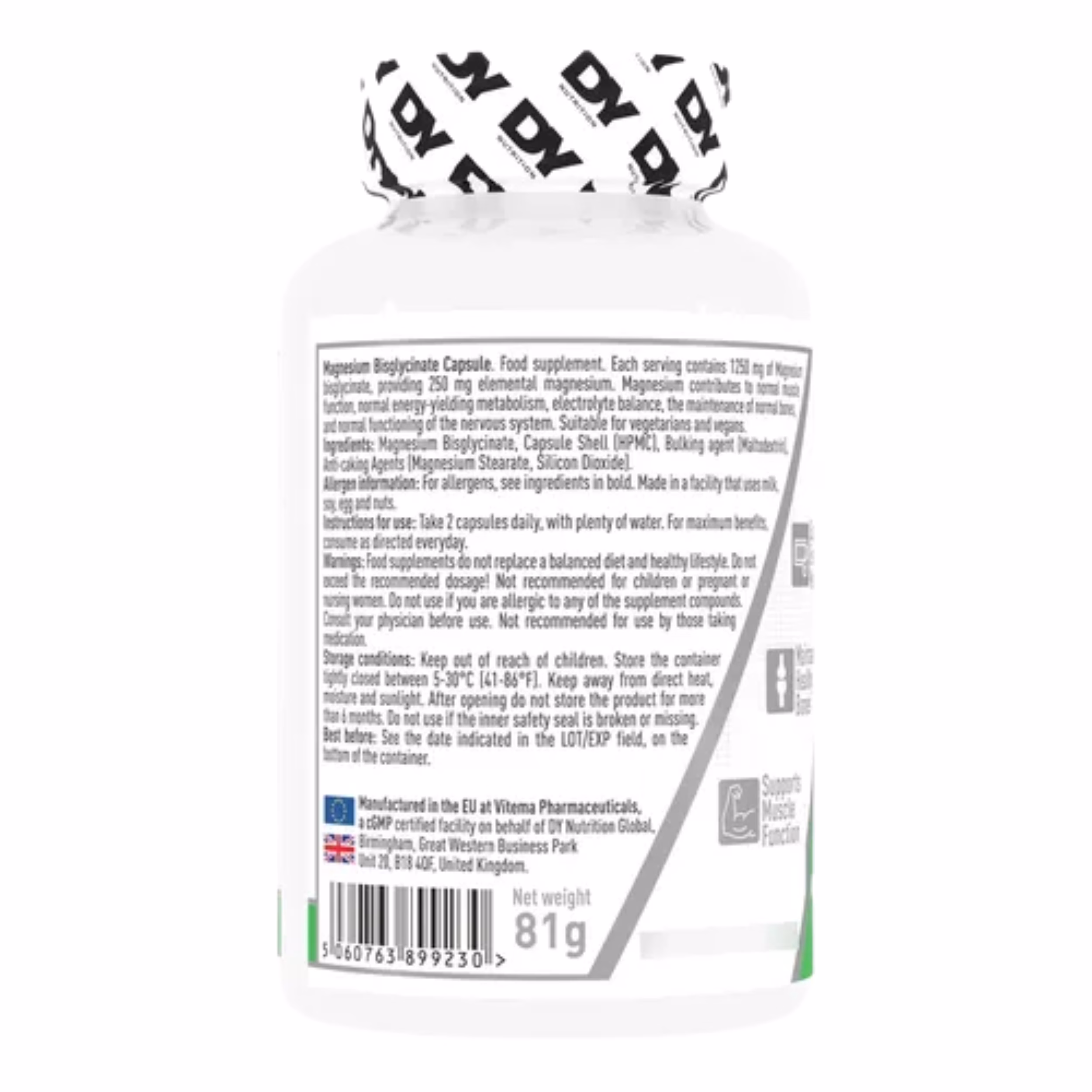 Dorian Yates Magnesium Bisglycinate 625mg 90 kapsula - Slika 2