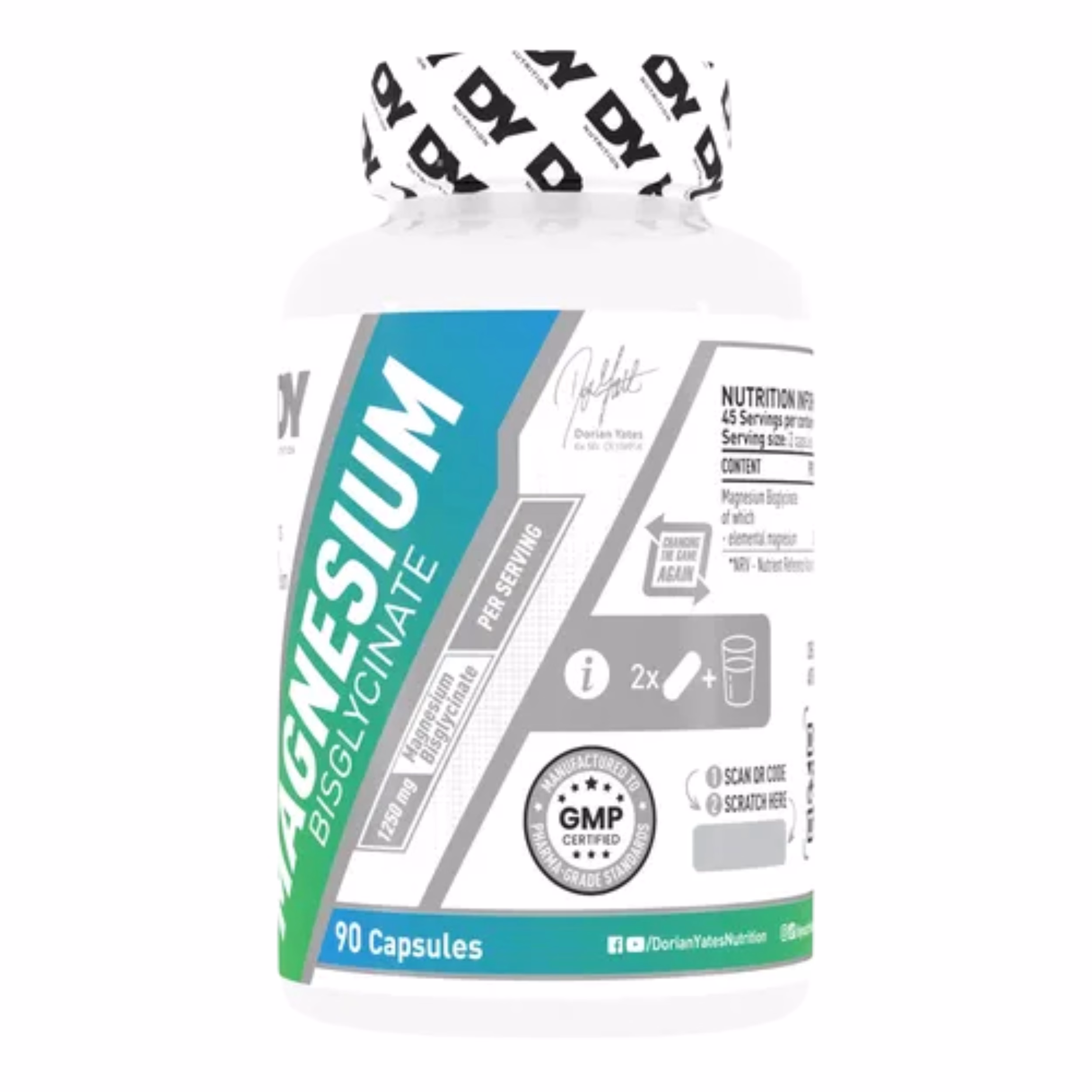 Dorian Yates Magnesium Bisglycinate 625mg 90 kapsula - Slika 3
