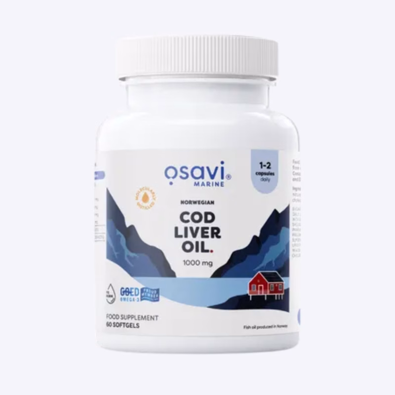 Osavi Norwegian Cod Liver Oil 60 kapsula 1000mg