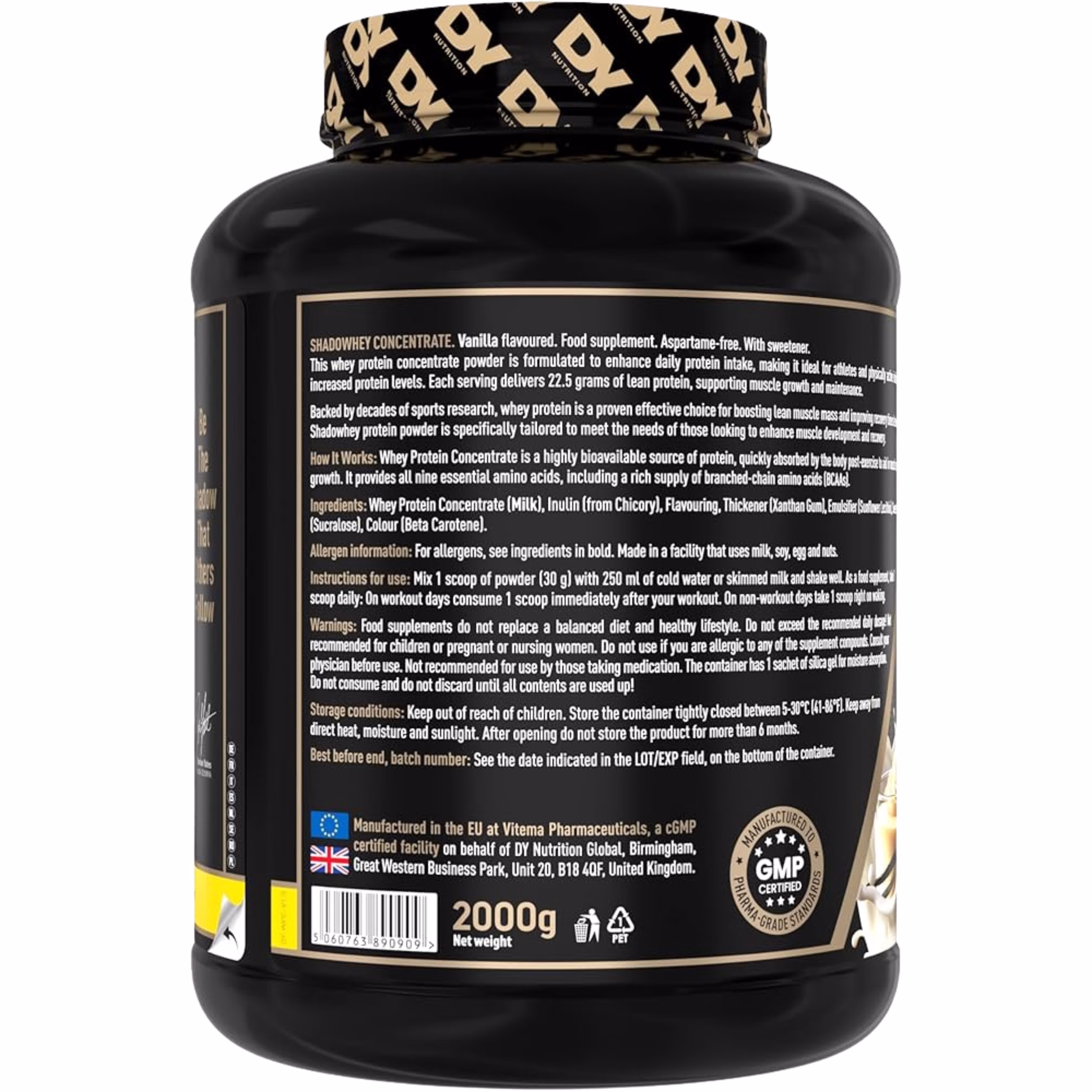 Dorian Yates Shadowhey Concentrate 2000g - Slika 3