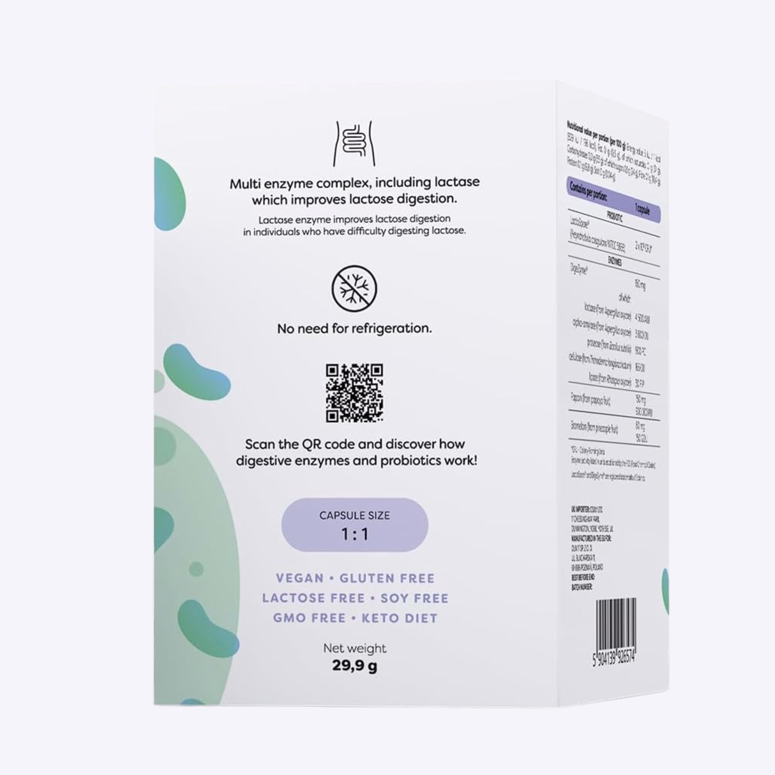 osavi digestive enzymes + probiotic 60 kapsula digestivni enzimi probiotik za zdravlje stomaka lactospore