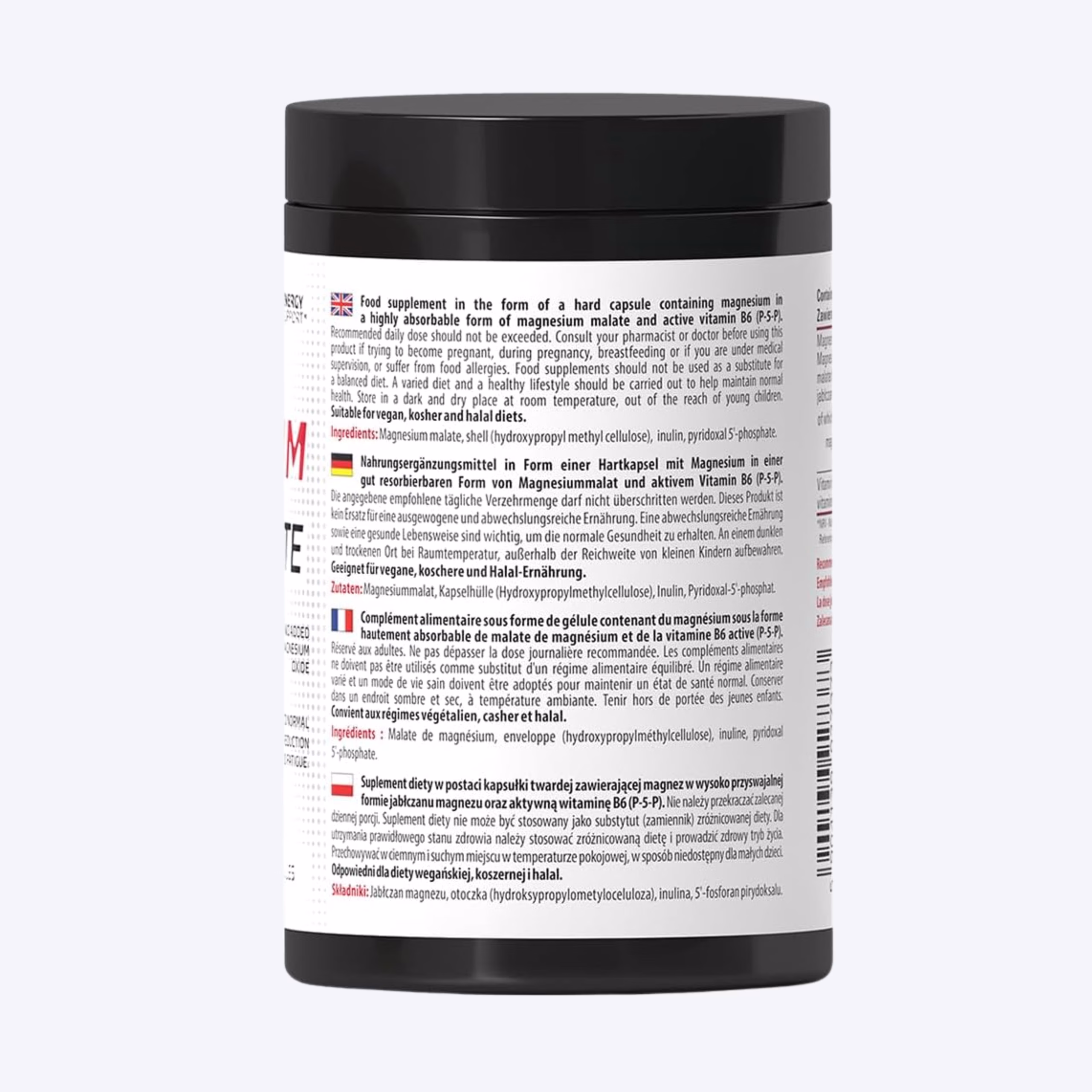 Skill Nutrition Magnesium Malate Magnezij malat + vitamin b6 za energiju