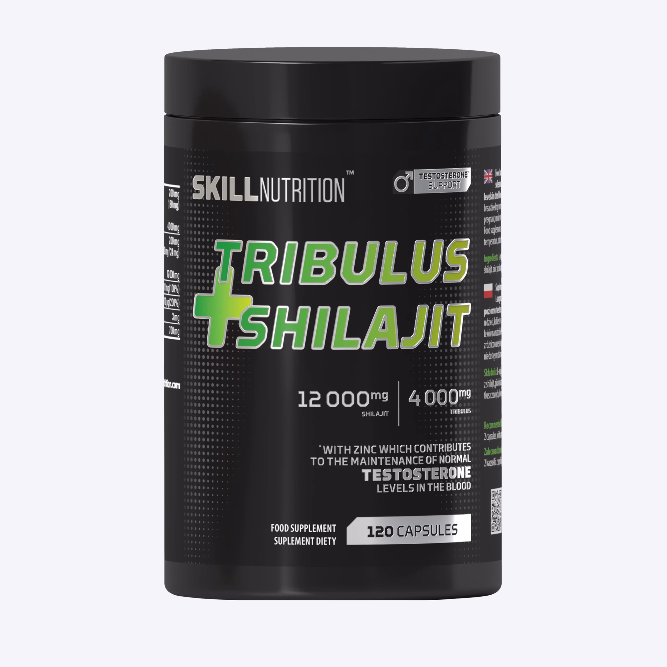skill nutrition tribulus + shilajit 120 kapsula
