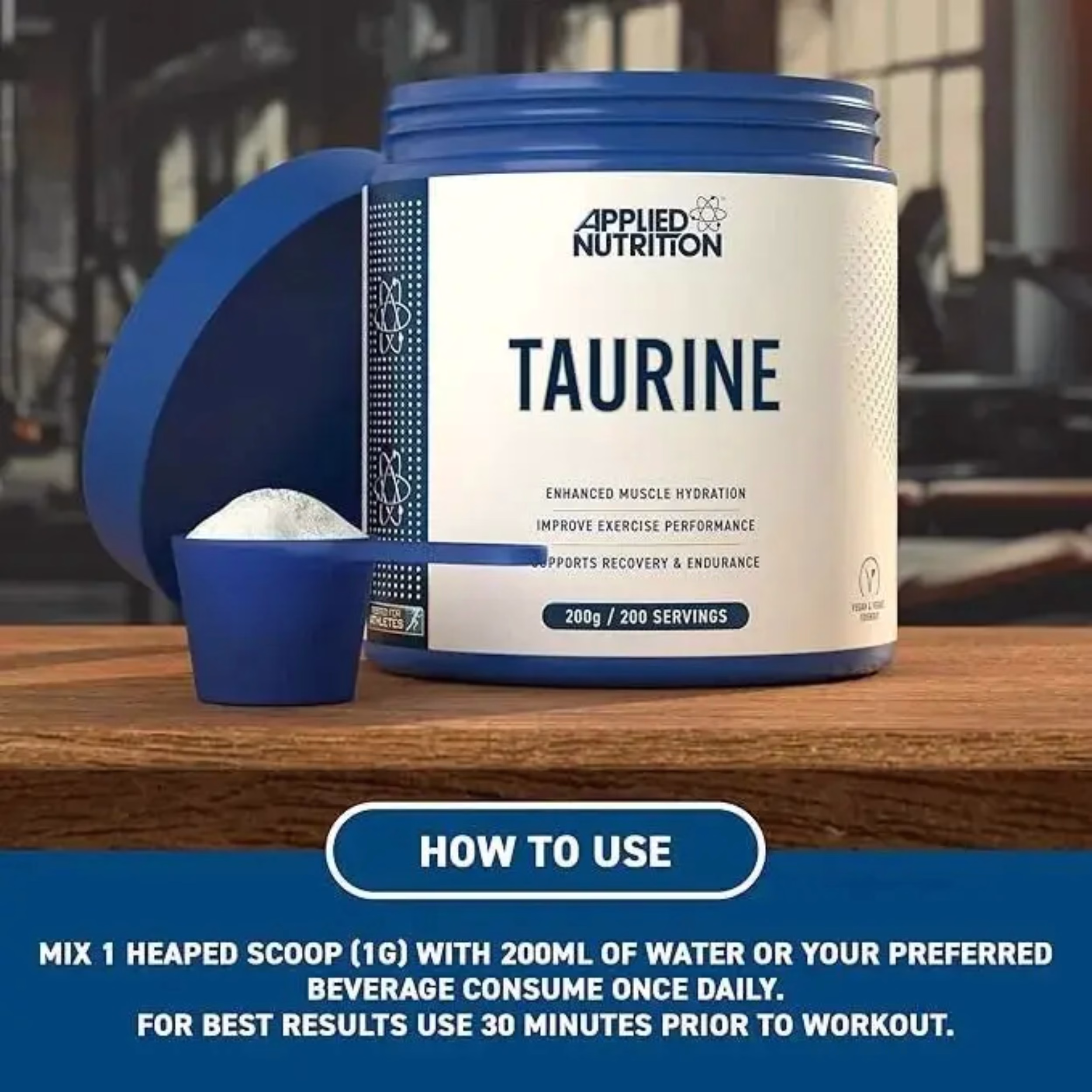 Applied Nutrition Taurine 1000mg 200g - Slika 3