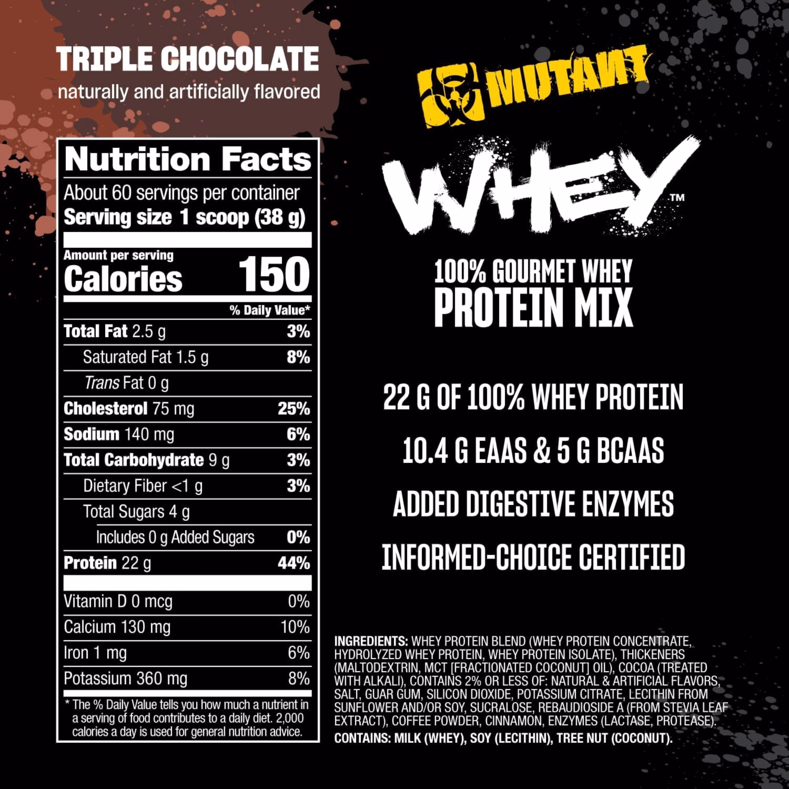 Mutant Whey 2 Flavours Triple Chocolate & Vanilla Ice Cream 1800g mutant whey duplo pakiranje