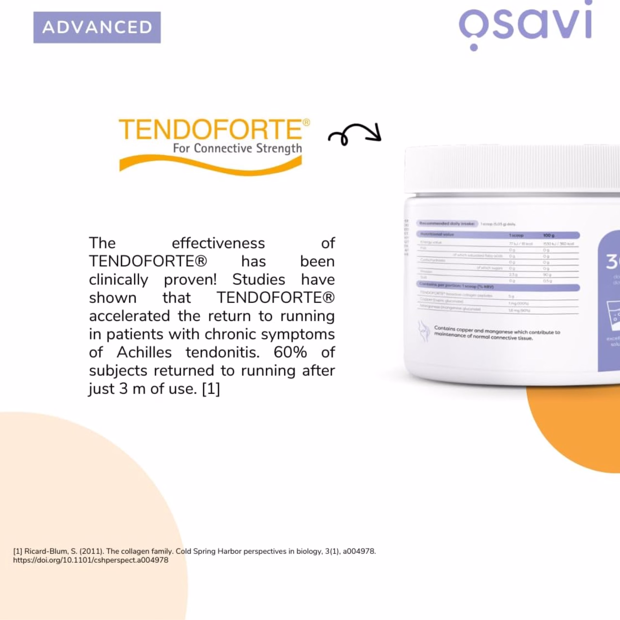 Osavi Collagen Peptides Tendons & Ligaments 150,9g - Slika 4