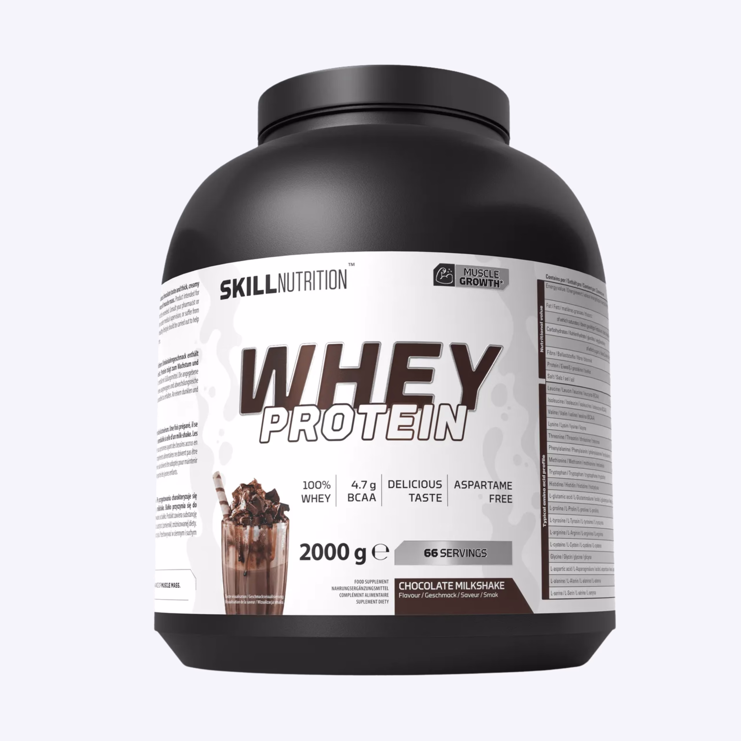 Skill Nutrition Whey Protein 2000g whey protein koncentrat za misicnu masu