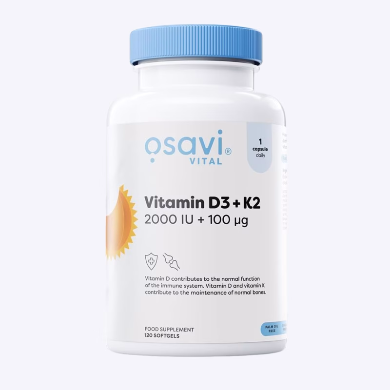 Osavi Vitamin D3+K2 2000IU+100mcg 120 kapsula