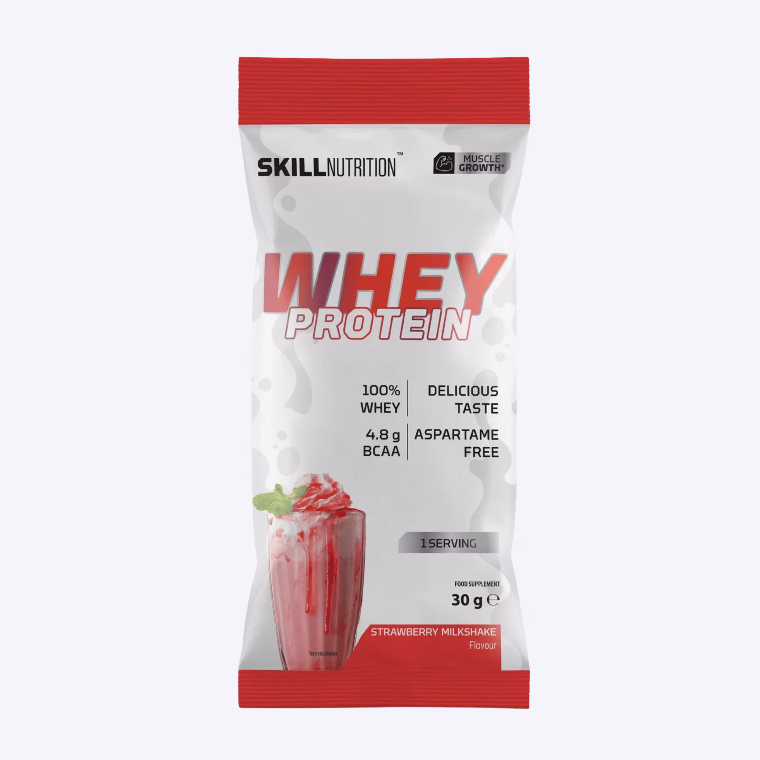 Skill Nutrition Whey Protein 30g strawberry milkshake whey protein koncentrat za misicnu masu