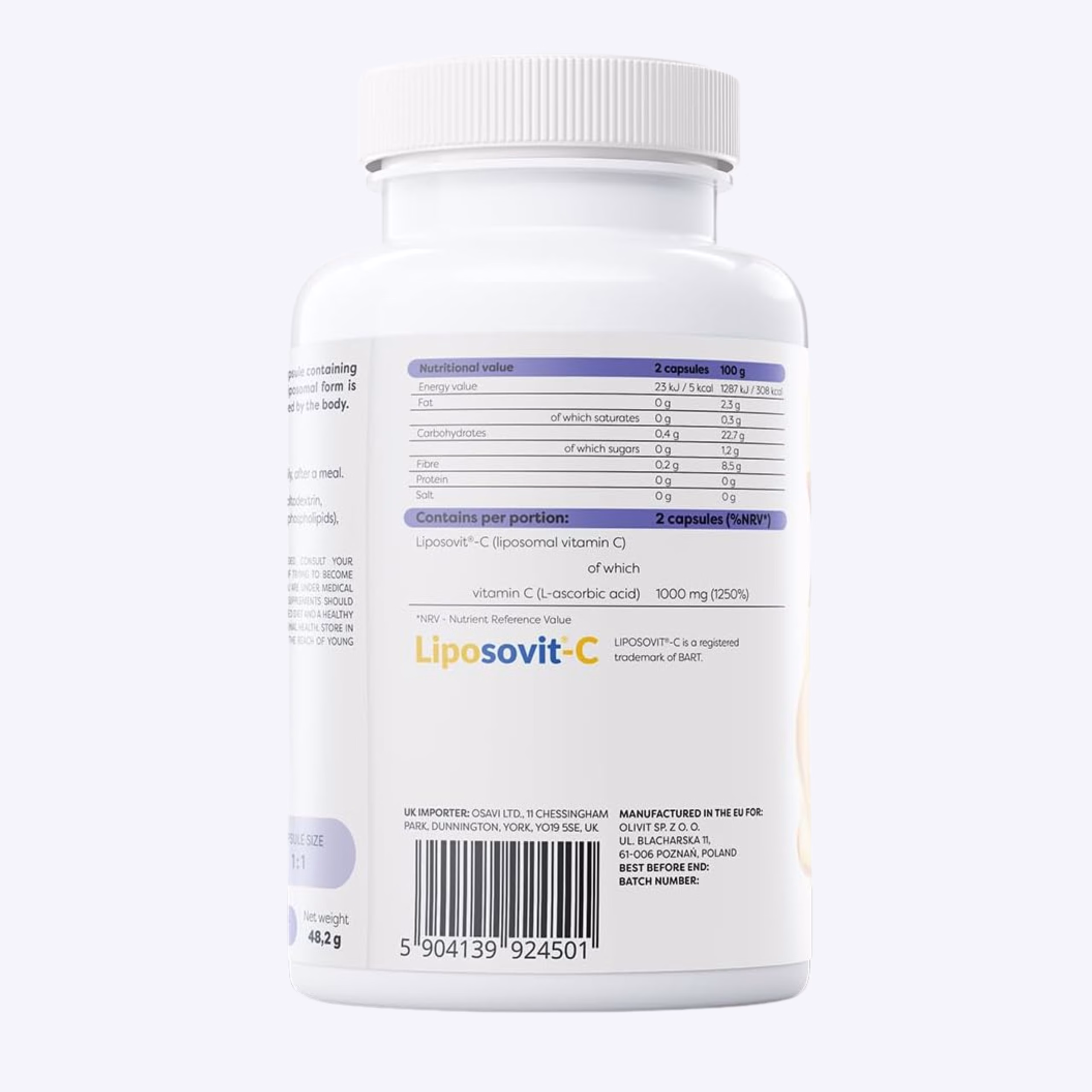 osavi liposomal vitamin c 1000mg 60 kapsula liposomalni vitamin c za bolju iskoristivost i probavu