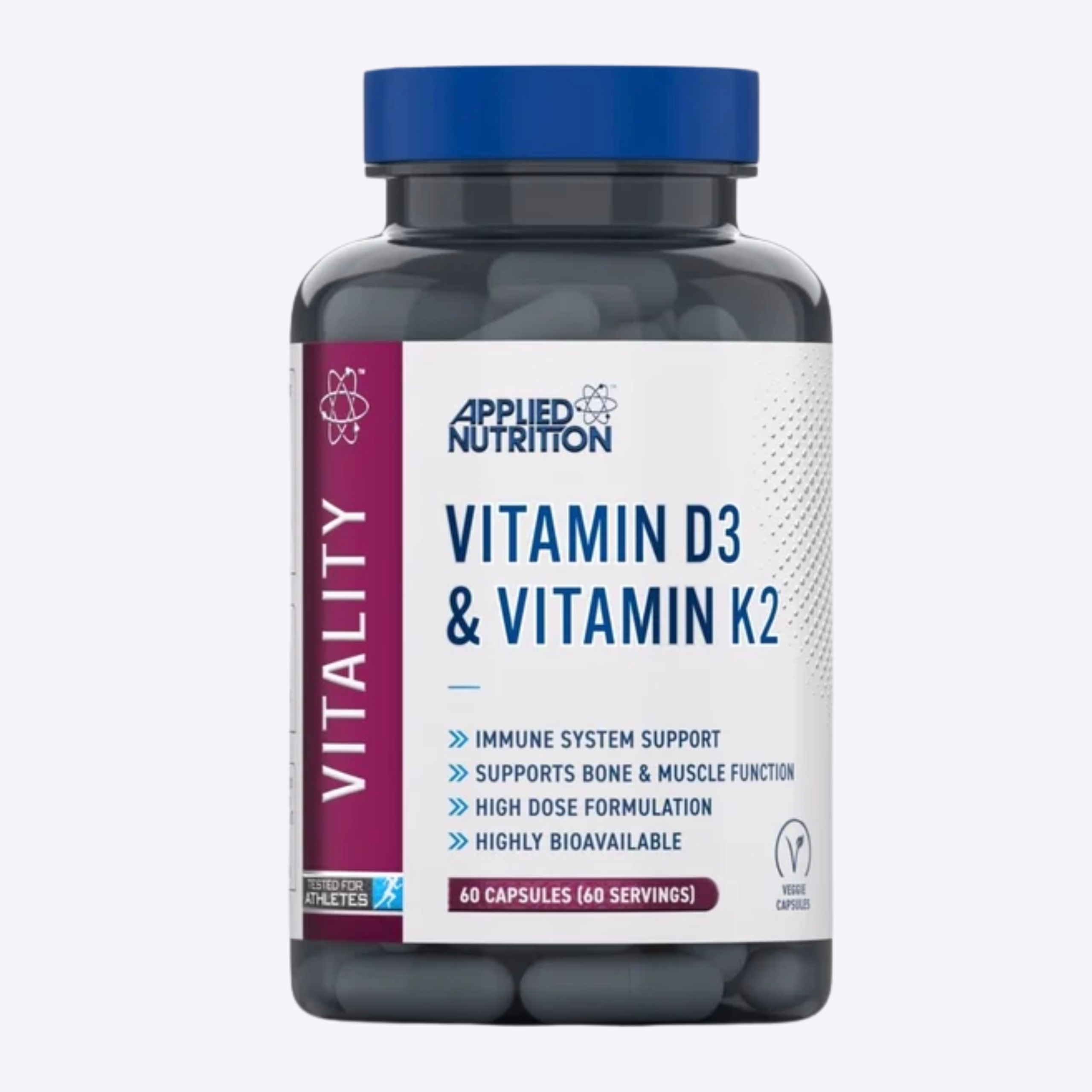 Applied Nutrition Vitamin D3 4000IU & K2 100mcg 60 kapsula
